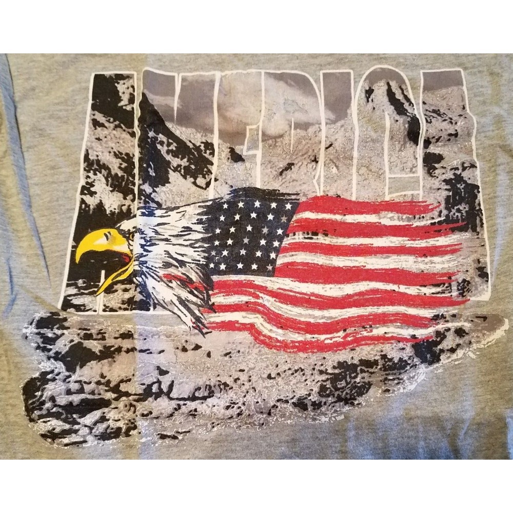 America Flag Eagle T‎ shirt Size XL